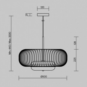 Подвесной светильник Maytoni Levitation MOD376PL-L30G3K в Салехарде - salekhard.ok-mebel.com | фото 5