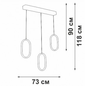 Подвесной светильник Vitaluce V3049 V3049-0/3S в Салехарде - salekhard.ok-mebel.com | фото 4