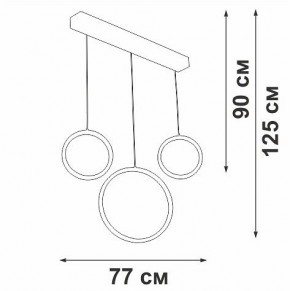 Подвесной светильник Vitaluce V3050 V3050-0/3S в Салехарде - salekhard.ok-mebel.com | фото 5