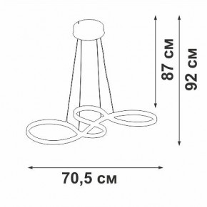 Подвесной светильник Vitaluce V3892 V3892-0/1S в Салехарде - salekhard.ok-mebel.com | фото 3
