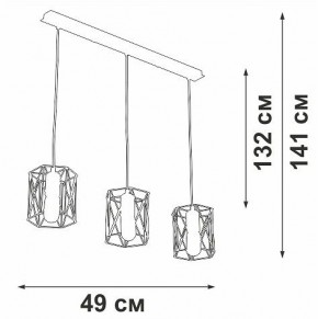 Подвесной светильник Vitaluce V4382 V4382-1/3S в Салехарде - salekhard.ok-mebel.com | фото 3