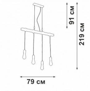 Подвесной светильник Vitaluce V47160 V47160-1/4S в Салехарде - salekhard.ok-mebel.com | фото 5