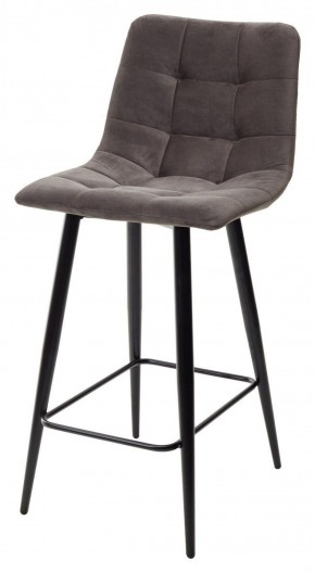Полубарный стул CHILLI-QB графит #14, велюр / черный каркас (H=66cm) М-City в Салехарде - salekhard.ok-mebel.com | фото 1