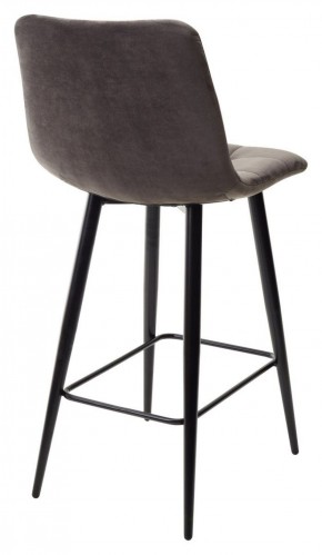 Полубарный стул CHILLI-QB графит #14, велюр / черный каркас (H=66cm) М-City в Салехарде - salekhard.ok-mebel.com | фото 4