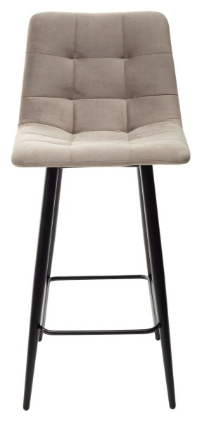 Полубарный стул CHILLI-QB латте #25, велюр / черный каркас (H=66cm) М-City в Салехарде - salekhard.ok-mebel.com | фото 1