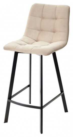 Полубарный стул CHILLI-QB SQUARE бежевый #5, велюр / черный каркас (H=66cm) М-City в Салехарде - salekhard.ok-mebel.com | фото