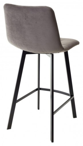 Полубарный стул CHILLI-QB SQUARE графит #14, велюр / черный каркас (H=66cm) М-City в Салехарде - salekhard.ok-mebel.com | фото 3