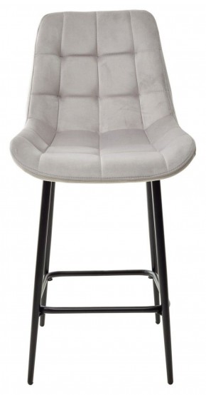 Полубарный стул ХОФМАН, цвет H-09 Светло-серый, велюр / черный каркас H=63cm М-City в Салехарде - salekhard.ok-mebel.com | фото 5