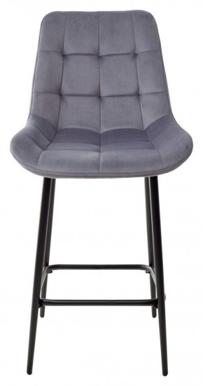 Полубарный стул ХОФМАН, цвет H-14 Серый, велюр / черный каркас H=63cm М-City в Салехарде - salekhard.ok-mebel.com | фото 7