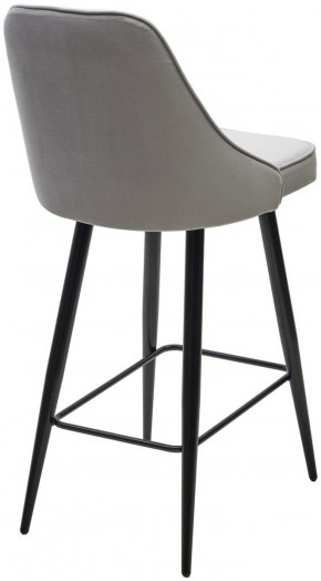 Полубарный стул NEPAL-PB СВЕТЛО- СЕРЫЙ BM-4, велюр/ черный каркас (H=68cm) М-City в Салехарде - salekhard.ok-mebel.com | фото 4