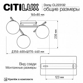 Потолочная люстра Citilux Dorsy CL223132 в Салехарде - salekhard.ok-mebel.com | фото 12