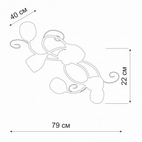 Потолочная люстра Vitaluce V3269 V3269-3/6PL в Салехарде - salekhard.ok-mebel.com | фото 2