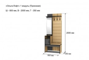 Прихожая "Ольга-Лофт 1" в Салехарде - salekhard.ok-mebel.com | фото 4