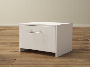 PROxSON Тумба Varna (ЛДСП Белая+экокожа Белый/Белый) 51x40 в Салехарде - salekhard.ok-mebel.com | фото