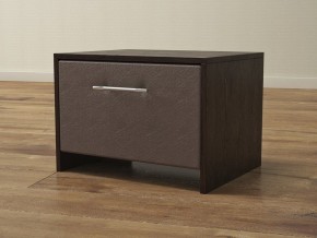 PROxSON Тумба Varna (ЛДСП Венге+экокожа Дуб венге с коричневым) 51x40 в Салехарде - salekhard.ok-mebel.com | фото