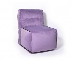 Прямое модульное бескаркасное кресло Комфорт (Фиолет велюр) в Салехарде - salekhard.ok-mebel.com | фото