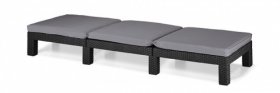 Шезлонг Дейтона (Daytona Delux) графит - прохладный серый в Салехарде - salekhard.ok-mebel.com | фото 2