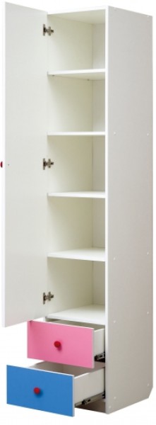 Шкаф 1-но дверный с ящиками и фотопечатью Совята 1.1 (400) в Салехарде - salekhard.ok-mebel.com | фото 2