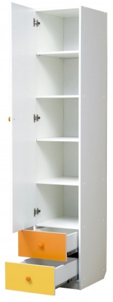 Шкаф 1-но дверный с ящиками и зеркалом Радуга (400) в Салехарде - salekhard.ok-mebel.com | фото 2