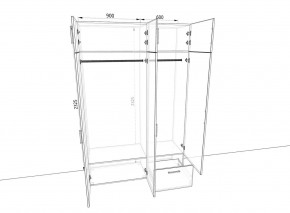 Шкаф 1500А (Антрацит/Антрацит/Мокко) в Салехарде - salekhard.ok-mebel.com | фото 2