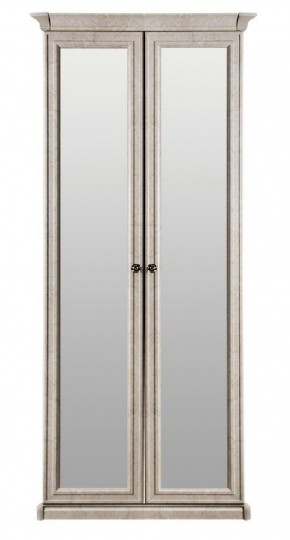 Шкаф 2-х створчатый с зеркалом Афина (крем корень) в Салехарде - salekhard.ok-mebel.com | фото