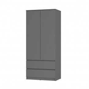 Шкаф 2-х створчатый Симпл ШК-03 (графит) в Салехарде - salekhard.ok-mebel.com | фото 2