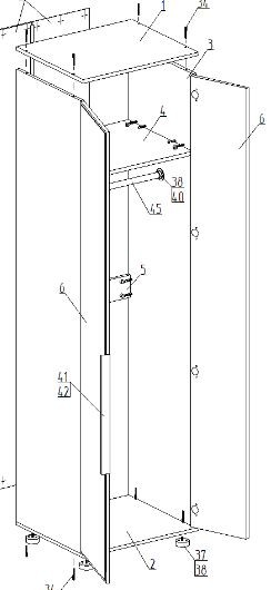 Шкаф 2-ств. для одежды "Лео" в Салехарде - salekhard.ok-mebel.com | фото 2