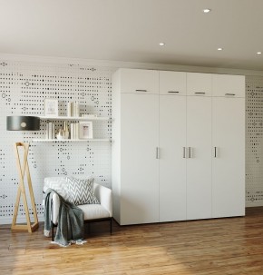 Шкаф 2100Б Жемчуг (Белый/Жемчуг) в Салехарде - salekhard.ok-mebel.com | фото