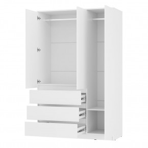 Шкаф 3-х створчатый Симпл ШК-08 (белый) в Салехарде - salekhard.ok-mebel.com | фото 2