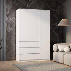 Шкаф 3-х створчатый Симпл ШК-08 (белый) в Салехарде - salekhard.ok-mebel.com | фото 3