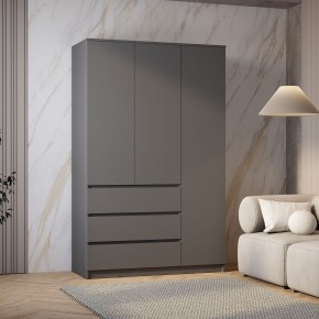 Шкаф 3-х створчатый Симпл ШК-08 (графит) в Салехарде - salekhard.ok-mebel.com | фото 3