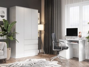 Шкаф 3-ств. с 3 ящиками "Бьянко" в Салехарде - salekhard.ok-mebel.com | фото 4