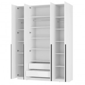 Шкаф 4-х створчатый Айрон ШК-13 (белый) в Салехарде - salekhard.ok-mebel.com | фото 9