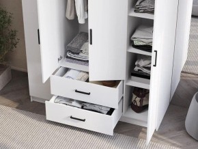 Шкаф 4-х створчатый Титан (белый) в Салехарде - salekhard.ok-mebel.com | фото 3