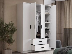 Шкаф 4-х створчатый Титан (белый) в Салехарде - salekhard.ok-mebel.com | фото 4