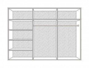 Шкаф 6-и дверный с зеркалами (05.146) Анита в Салехарде - salekhard.ok-mebel.com | фото 2