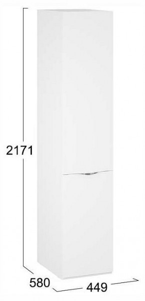 Шкаф для белья Глосс СМ-319.07.001 в Салехарде - salekhard.ok-mebel.com | фото 4