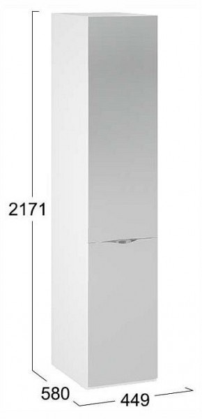 Шкаф для белья Глосс СМ-319.07.002 в Салехарде - salekhard.ok-mebel.com | фото 4