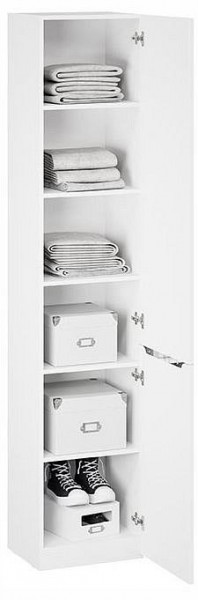 Шкаф для белья Глосс СМ-319.07.011 в Салехарде - salekhard.ok-mebel.com | фото 3