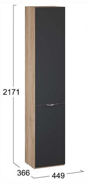Шкаф для белья Глосс СМ-319.07.011 в Салехарде - salekhard.ok-mebel.com | фото 4