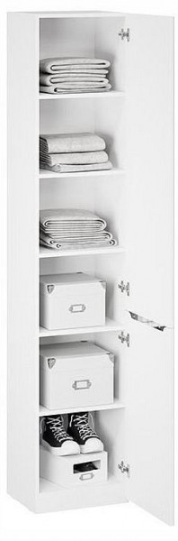 Шкаф для белья Глосс СМ-319.07.012 в Салехарде - salekhard.ok-mebel.com | фото 3