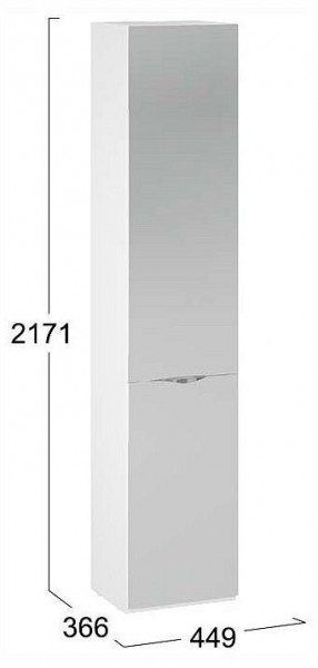 Шкаф для белья Глосс СМ-319.07.012 в Салехарде - salekhard.ok-mebel.com | фото 4