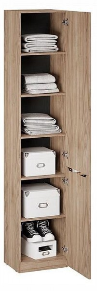 Шкаф для белья Глосс СМ-319.07.012 в Салехарде - salekhard.ok-mebel.com | фото 2