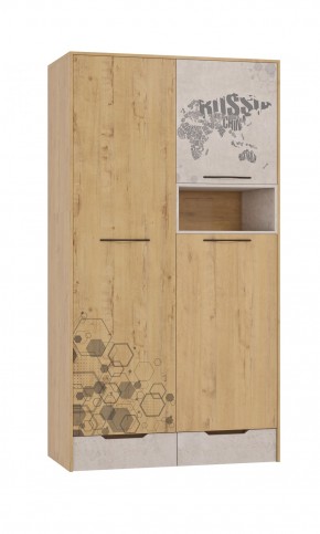 Шкаф для одежды 3 двери и 2 ящика Шк134.0 ДС Стэнфорд в Салехарде - salekhard.ok-mebel.com | фото