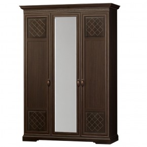 Шкаф для одежды 3-дверный №800 Парма Дуб нортон темный в Салехарде - salekhard.ok-mebel.com | фото