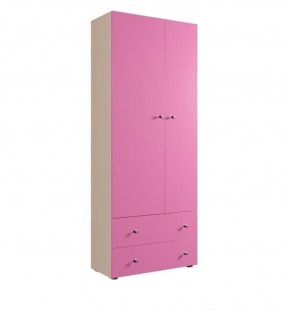 Шкаф ДМ 800 с 2-мя ящиками (розовый) в Салехарде - salekhard.ok-mebel.com | фото 1