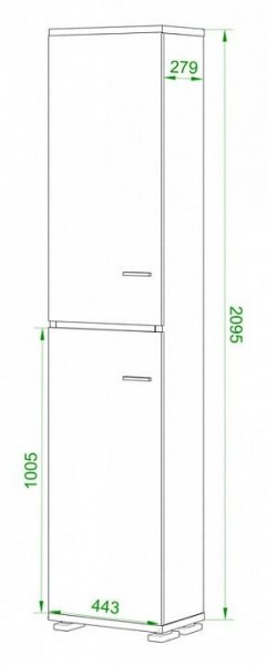 Шкаф книжный Домино ПУ-20-3 в Салехарде - salekhard.ok-mebel.com | фото 2