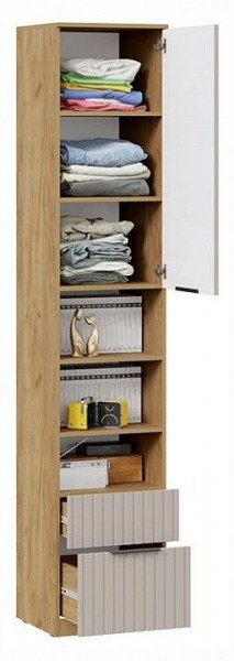 Шкаф комбинированный Хилтон Исп. 2 в Салехарде - salekhard.ok-mebel.com | фото 3