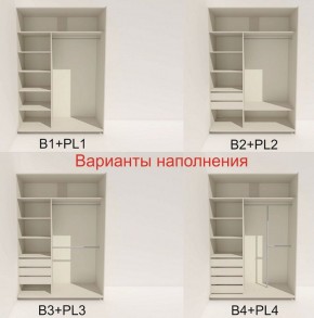 Шкаф-купе 1400 серии SOFT D8+D2+B2+PL4 (2 ящика+F обр.штанга) профиль «Графит» в Салехарде - salekhard.ok-mebel.com | фото 6