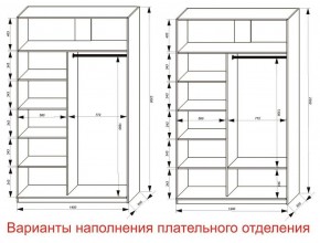 Шкаф-купе 1400 серии SOFT D8+D2+B2+PL4 (2 ящика+F обр.штанга) профиль «Графит» в Салехарде - salekhard.ok-mebel.com | фото 8